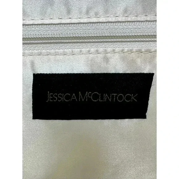 Jessica McClintock Vintage‎ Silver Mesh Purse Clutch 80's - Picture 9 of 14